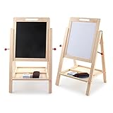 Goodgoods 黒板 ホワイトボード キッズ 組立式 両面 013-lzgy-d21364(33*33*70cm 約1600g )