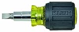 Klein 32561 Std. Stubby Screwdriver/Nut Driver with Cushion Grip. 6 in 1 Tool. [並行輸入品]