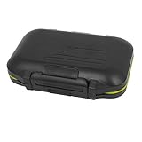 ブラックDealMuxプラスチック製12スロットの魚の釣りフックベイトルアー収納ケースホルダー