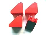 LEGO DUPLO – レッドレンガ3 x 2 x 2勾配( Lot of 4 Loose Parts )