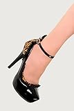Banned Apparel - Billy Jean Cheetah Design Platform Shoes 6.5 / Black
