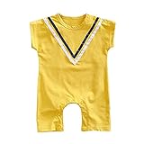 Mimoonkaka　子供服　幼児 赤ちゃん 少年＆少女 ロンパース トライプ ソリッド プリント ショート スリーブ ジャンプ スーツ 服 超可愛い　おしゃれ　人気　夏　秋