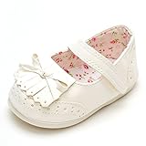 （イスタミコ) Estamico 女の赤ちゃんのラバーソールタッセル花シューズ 13cm