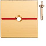真鍮製境界用明示板 1穴 マイナス 50mm×50mm×2mm ×3セット：【測量機器】：255-0122