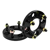 デュラックス(Durax) ワイドトレッドスペーサー 15mm PCD100 4H M12×P1.25 2枚セット (ブラック)