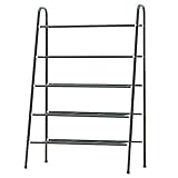 シューズラック 靴ラック5層メタルブラック収納キャビネット棚棚キャビネット積み重ね可能なエントリー15ペアシューズ収納ユニット