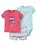 カーターズ Carter's ボディスーツ & おむつカバー 3点セット 3-Piece Bodysuit & Diaper Cover Set 6M (61-67cm) [並行輸入品]