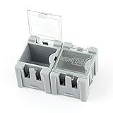 2個プラスチックSMT SMD電子部品収納ボックスオーガナイザー