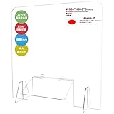 当日発送 透明アクリルパーテーション デスク用ス当日発送 透明アクリルパーテーション デスク用スクリーン 衝立 間仕切り 角丸加工 設置簡単