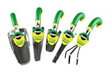 Miracle-Gro MG5SET 5-Piece Ergonomic Hand Tool Set, Includes Trowel, Transplanter, Weeder, Cultivato