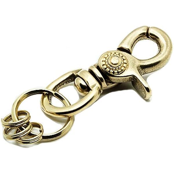 Amazon.co.jp: [BRASS STORE] 真鍮 レバーナスカン キーホルダー