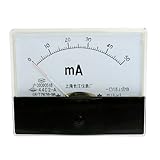uxcell アナログ電流計 プラスチック 電子部品 メジャー測定 アナログシミュレーション