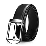 Jack&Chris(ジャックアンドクリス)ベルト メンズ 紳士 ビジネス 革 ブラック おしゃれ カジュアル 高級感 祝いギフトBOX付ブ