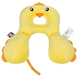 EZ GLAM　ベビ―寝具 ピロー 首枕 ネックピロー 赤ちゃん ヘッドレスト 頭部、首サポート 旅行枕 ベビ―クッション ベビ―布団 首サポート (チック)