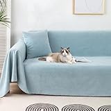 YKFN マルチカバー ソファーカバー 2人がけ 肘あり 防水 犬猫対策 長方形 ソファーシーツ 北欧風 おしゃれ ソファ 防水カバー ブラ