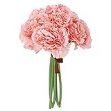 SONONIA 結婚式　ウェディング 　ブーケ　造花 　花束　花びら 花ヘッド 　装飾 DIY カーネーション 人工　ピンク