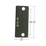 エスカッション（受け用ライナー・錠ケース用ライナー）　SS-91(3)NLS用出寸法調整　板厚3mm　塩化ビニル　板厚：3・5　入数：1・25