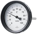 山本計器製造 (株) バイメタル T型 温度計 (保護管付) 75×50度×60L×R1/2