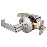 海福安レバーハンドル錠は、玄関ドア、パッセージ、浴室（キーレス）に適用 (NB-BK)