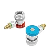 uxcell　エアコンクイックカプラー　アダプター　クイック継手　　レッド　ブルー　13mm