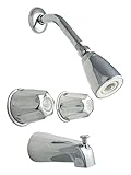 LDR 011 8000 Double Handle Tub and Shower Faucet, Chrome [並行輸入品]