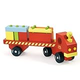 Vilac 積み木 トラック レッド