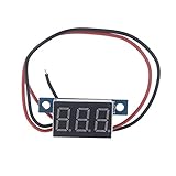 KKmoon LEDパネルデジタル表示電圧計電圧計　ミニ 2ワイヤ DC 3.3-30V イエローライト【並行輸入品】