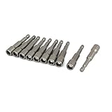 uxcell　六角ナットドライバー　金属　シルバーグレー　5個入り　スクリュードライバー