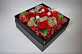 fieurcocoオリジナル　枯れないお花のフラワーボックス　レッド
