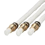 Wine Bottle Tiki Torch Kit - 3 Pack - with 3 Tiki Torch Wicks and Brass Wick Mount, eLander Torch DI