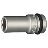 トネ(TONE) インパクト用ロングソケット 4NV-13L 差込角12.7mm(1/2") 二面幅13mm