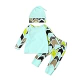 Tovadoo 子供服 ベビー服 男女共用 トップス+ズボン+ハット 秋冬 長袖 幾何学模様 プリント キュート 部屋着 保育園