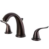 Kingston Brass KB2985YL Yosemite Widespread Two Handle Lavatory Faucet, Oil Rubbed Bronze, 5-1/4 inc