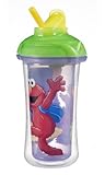 Munchkin Sesame Street Click Lock Insulated Straw Cup, 9 Ounce, Purple/Green by Munchkin [並行輸入品]