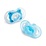 Born Free Bliss Button Pacifier 0-6 Months - 2 Pack (Blue) by BornFree [並行輸入品]