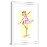 Marmont HillバレリーナFramed壁アート 12x18" MH-PHYHAR-02-WFP-18