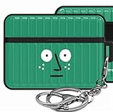 6種類 可愛い Simple Unique Face シンプル ユニーク フェイス キャラクタ Bluetooth ワイヤレスイヤホン AirPods pro 互換 対応 エアーポッズプロ 収納 キーホルダー付 ポリカーボネートとTUP素材 バンパー ケース TA-BTS-GTI-06-01-10-J003 (1.Aデザイン) [並行輸入品]