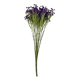 BULARY　造花　かすみ草　花束　高品質　プレセント　ギフト　インテリア　結婚式　誕生日　発表会　入学式　卒業式 3色から選べる　パープル