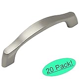 Cosmas 9444 – 96snサテンニッケルContemporaryキャビネットハードウェアハンドルプル – 3 – 3 / 4 " ( 96 mm )穴中心 – 20パック
