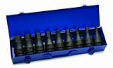 Williams 38903 9-Piece 3/4-Inch Drive Hex Driver Impact Socket Set by Williams
