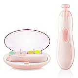 EPHRAM電動ネイルケア「最新改良版」 6in1 爪研磨機 健康マニキュア 4時間連続動作 5つ機能 ツメヤスリ 爪磨き かかとケア アタッチメント６種類 ネイルケアセット ベビから大人 爪表面研磨