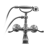 Aqua真鍮Wallmount Cradle浴槽フィラーW / Handshower 8004bnつや消しニッケル