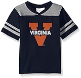 NCAA Virginia Cavaliers幼児用男の子サッカーシャツ、ネイビー、2