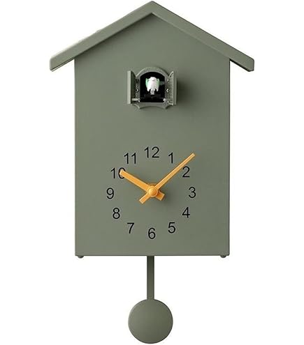 Amazon.co.jp: 鳩時計 掛け 置き 2Way 振り子 アナログ リビング ハト