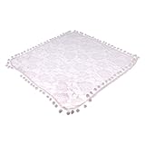 Lovoski 赤ちゃん　レース　ラップ　ブランケット　毛布　おくるみ　寝相アート　ベビーシャワー　記念写真　道具　全6色 - ホワイト