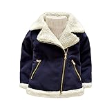 X.N.S(希望) 2016 子供 コート アウター ジャケット 裏起毛 ベビー キッズ ジャケット80cm-青