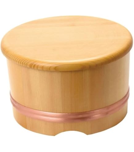 Amazon｜曲げわっぱ おひつ 2合 しゃもじ小付き 栗久 秋田 お櫃