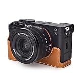 Rieibi ソニー α7CII ケース、ミラーレス一眼カメラα7CⅡ/ILCE-7CM2 専用 A7CM2カメラケース α7CⅡ 保護ケース α7CⅡ 保護カバー ILCE-7CM2 カバー A7C2 ボディケース SONY ILCE-7CM2ハーフケース 人工革 三脚ネジ穴付き 電池交換でき 開閉自由 携帯型（ブラウン）