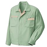 アイトス 長袖サマーブルゾン(春夏用)  AZ-5320  015 グリーン×ライトベージュ  LLサイズ