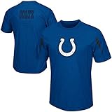 Indianapolis Coltsマジェスティックビッグロゴ合成ロイヤルシャツメンズBig & Tallサイズ XXXX-Large